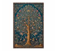 XENIOU Arte vegetale da parete Albero dei Arazzi Floreali quadri tela, quadri moderni, per soggiorno, camera da letto e bagno decorazioni da parete.(Multicolore)-80x120cm Non incorniciato