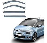 XENITE 4 Pezzi Deflettori Finestrini Auto per Citroen C4 Picasso (7seat) MK2 2013-2018, Antivento Antipioggia Deflettori d'Aria Antiturbo Accessori