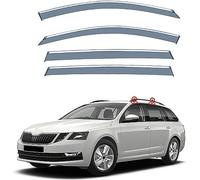 XENITE 4 Pezzi Deflettori Finestrini Auto per Skoda Octavia Hatchback 5E 2018-2020 2021 2022 2023, Antivento Antipioggia Deflettori d'Aria Antiturbo Accessori