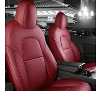 XENITE Auto Personalizzati Protezioni Sedili Coprisedile Pelle, per Tesla Model 3 Highland 2024 Car Seat Cover Sets Interno Accessori,Redstyle
