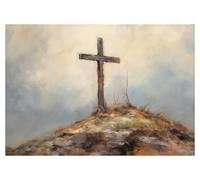 XENITE Casa Poster Decorativo Vintage Religione Gesù Cristo Poster L'Ultima Cena Poster Tela Pittura Wall Art Soggiorno Home Decor(M,40x60cm)