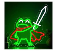 XENITE Luci al Neon Da Parete Insegna Al Neon A Forma Di Rana Luce Dimmerabile Per Camera Da Letto, Sala Giochi, Caverna Dell'uomo Bar Negozio, Compleanno Decorazione 30.4cmx36.5cm