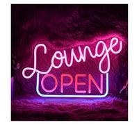 XENITE Luci al Neon Da Parete Insegna Al Neon A LED Dimmerabile Lounge Open Per Club Camera Da Letto Hotel Feste Di Compleanno Decorazioni Artistiche Insegne Illuminate 42.4cmx26.5cm