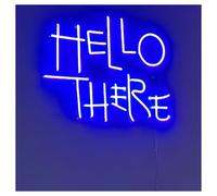 XENITE Luci al Neon Da Parete Insegna Al Neon A LED Hell Here Dimmerabile, Alimentata Tramite USB, Per Camera Da Letto, Sala Giochi, Feste, Decorazione Da Parete, 38cmx33cm(UN)