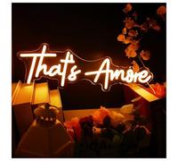 XENITE Luci al Neon Da Parete Insegna Al Neon A LED That's Amore Con Alimentazione USB, Decorazione Da Parete Per Matrimoni, Feste, Compleanni, Anniversari, 46cmx14cm
