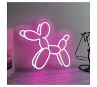 XENITE Luci al Neon Da Parete Insegna Al Neon Cane Con Palloncino, Luci A Luminosità Regolabile Adatte Per La Decorazione Di Negozi Animali Domestici 55cmx60cm