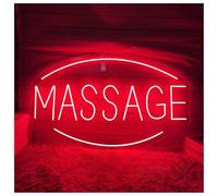 XENITE Luci al Neon Da Parete Insegna Al Neon Massage, Luce A Per Notturna Personalizzata, Decorazione Da Parete, Cartello Di Benvenuto Aperto, 35cm(UN)