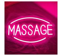 XENITE Luci al Neon Da Parete Insegna Al Neon Massage, Luce A Per Notturna Personalizzata, Decorazione Da Parete, Cartello Di Benvenuto Aperto, 35cm(C)
