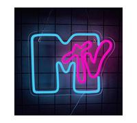 XENITE Luci al Neon Da Parete Insegna Al Neon MTV, Luce Notturna A Lettera A LED 27cmх35cm Utilizzata Per Studio Di Registrazione Musicale, Decorazione Per Bar Di Stazioni Radio