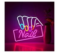 XENITE Luci al Neon Da Parete Insegna Al Neon Nail Luce A LED Per Decorazioni Da Parete Alimentata Tramite USB Per Salone Di Bellezza Negozio Nails Salon Compleanno 36.98cm×32cm
