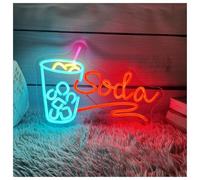 XENITE Luci al Neon Da Parete Insegna Al Neon Per Bevande Analcoliche, Luce A Per, Per Bar, Cucina, Decorazione Da Parete, Cartello Di Benvenuto 33cmx50cm(UN)
