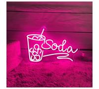 XENITE Luci al Neon Da Parete Insegna Al Neon Per Bevande Analcoliche, Luce A Per, Per Bar, Cucina, Decorazione Da Parete, Cartello Di Benvenuto 33cmx50cm(B)