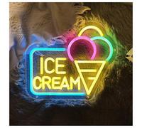 XENITE Luci al Neon Da Parete Insegna Al Neon Per Gelato, A Per La Casa, Decorazione Personalizzata Da Parete, Luce Notturna, Cartello Di Benvenuto 34cmx45cm(B)