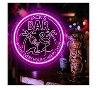 XENITE Luci al Neon Da Parete Insegne Al Neon Da Bar Per Decorazioni Murali Divertenti Per La Decorazione Della Caverna Dell'uomo 33X33cm(UN)