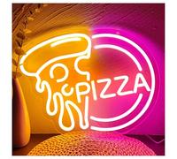 XENITE Luci al Neon Da Parete Luce A Forma Di Pizza Per Insegne Al Neon Da Parete Per Ristoranti, Per Decorazioni Per Feste In Cucina E Negozi, Ideale Per Gli Amanti Della Pizza