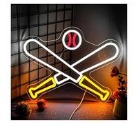 XENITE Luci al Neon Da Parete Mazza Da Baseball Insegna Al Neon Luce A LED Dimmerabile Per Camera Da Letto Camera Dei Ragazzi Sport Club Bar Pub Decorazione Della Parete 16.1inx12.5in