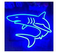 XENITE Luci al Neon Da Parete Shark Neon Sign Light Dimmerabile Alimentato Tramite USB Per Camera Da Letto Soggiorno Negozio Bar Dell'hotel Party Sala Giochi Decorazione 42cmx34cm