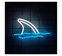 XENITE Luci al Neon Da Parete Shark Neon Sign USB Dimmer Switch Per Camera Da Letto Soggiorno Sala Giochi Man Cave Party Decor Animale 11.61x6.89inch(Style 1)