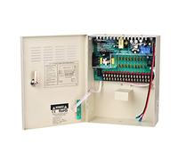 Xenocam 18 canali, 18 vie, 12 V, 10 A, alloggiamento in metallo DC, alimentatore controllato con collegamento batteria di backup per rilevatori di intrusione, telecamere CCTV, controllo di accesso PTZ