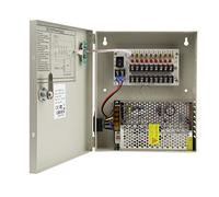 Xenocam 8 Channel Port 12V DC 5 Amp Amper with PTC Fuse Distributed Power Supply Box for CCTV DVR Security System and Came.