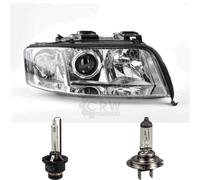 Xenon Fari Destro Per Audi A6 (4B) Anno 08/01-01/05 D2S/H7 Con Indicatori