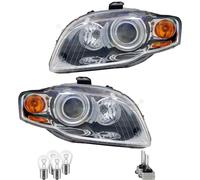 Xenon Fari Set Giallo D1S/P21W Per Audi A4 8EC B7 8ED Inclusi Lampadine Osram