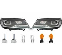 Xenon Fari Sinistro Destro Inclusi Lampadine D8S H15 H7 WY21W Per VW