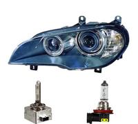 Xenon Fari Sinistro Per BMW X5 E70 Anno 07->> Con Luce Curva D1S+H8