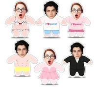 Xenorith Cuscino con foto personalizzata con Testo Nome cuscini personalizzati cuscino personalizzabile cuscino cuore Regali San Valentino per Lui e Lei idee regalo donna compleanno uomo Amica