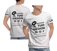 Xenorith Maglietta Personalizzata Magliette Personalizzate per Uomo Donna, Crea la Tua Maglietta con Logo/Testo/Foto, t Shirt Festa, Maglia di Coppia, Regalo Divertente