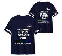 Xenorith Maglietta Personalizzata per Uomo Donna - Stampa Magliette Personalizzate Aggiungi Foto Testo Logo, Crea la Tua T-Shirt, Maglia di Coppia, Maglietta Divertente, Idea Regalo
