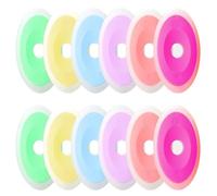 XENQITO 12 Pezzi Neutro Cancellabile Penna Speciale Gomma Di Silicone Ovale Eraser,Gomma per Penna Cancellabile,Gomme Da Cancellare Per Matite Cancellabili,Per Inchiostro Termosensibile-Colore Casuale