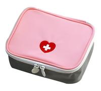 XENQITO 1Pcs Mini Kit di Primo Soccorso Portatile, Borsa Vuota Piccolo Pillola Organizzatore Facile Trasporta Medicina Contenitore, Borsa Pronto Soccorso Viaggio, per Viaggio Ufficio Casa All'aperto