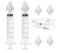 XENQITO 2 Pcs Irrigatore Nasale, Lavaggio nasale bambini, 10 ml Aspiratori Nasali Riutilizzabile, Portatile Irrigatori Nasali, Baby Doccia Nasale Sicuro e Confortevole, Per Neonati y Bambini