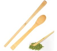 XENQITO 2 Pezzi Cucchiaio da tè Matcha di bambù Strumenti Cucchiaio Teaware Tea Ceremony Utensili Accessori Cucchiaio ti Matcha Nice and Attractive