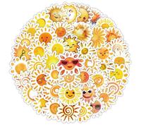 XENQITO 60 Pezzi Stickers, Adesivi Bambini Attacca Stacca, Scrapbooking Adesivi Aesthetic, Sticker Valigia Divertenti, Impermeabili, per Laptop, Paraurti, Skateboard, Bottiglie d'acqua, Computer ecc