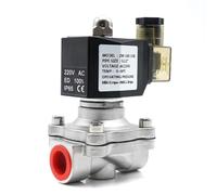 XEOWHUPG Elettrovalvola normalmente Chiusa AC110V 220V 380V 24V DC12V 24V Valvola for Acqua in Acciaio Inossidabile 304 Diaframma antiumidità(DC12V-120 Degree)