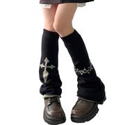 XEPST Scaldamuscoli da Donna in Gothic, Kawaii Legwarmer Inverno Stivali Larghi Calza Ragazza Stile Preppy Scaldamuscoli per Cosplay Halloween Feste