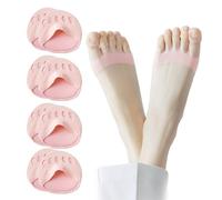 XEPWOLU Cuscinetti Metatarsali 8Pezzi, Cuscinetto Metatarsale Confortevole con Tessuto Lycra Traspirante Morbido, Copertura Piedi per Sollievo dal Dolore e Alleviare Il Pressione