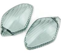 Xerial 2 lenti per indicatori di direzione anteriori/posteriori, compatibili con Honda CBR400R CB400F/X CBR500R CB500X CB500F CB650F CBR650F 2013-2018 copertura per indicatori di direzione (fumé)