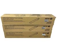XEROX 106R01436/7/8 3 TONER ORIGINALI CIANO MAGENTA GIALLO PER PHASER 7500