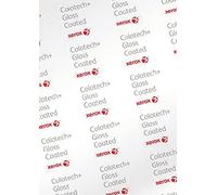 Xerox Colotech+ Gloss, carta laser a colori bianca, 130 g/m², A4, verniciata lucida su entrambi i lati, confezione da 500 fogli, 003R91604