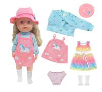 Xerteam Vestiti della bambola del bambino, vestiti della bambola del bambino 12-18 pollici, 6 pezzi Nuovi vestiti della bambola Abiti, 30 cm-45 cm Morbido vestiti del bambino Abiti Regali per