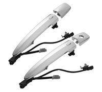 XEXJHQQ Maniglia Portiera Per Nissan Per Leaf Per Maxima Per Sentra 2009-2018 Coppia Maniglie Esterne Portiera Anteriore Cromate 80645-1AA0A 80640-1AA0B