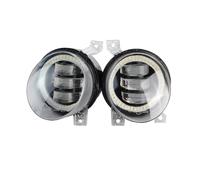 XEXJHQQ Paraurti Anteriore Fendinebbia Per VW Per Golf Mk5 Per Rabbit Per GTI (1K) 2004-2009 2 X Fendinebbia Anteriori A LED Per Auto DRL Angel Eye Luci Diurne(Yellow and Red)