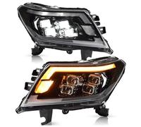 XEXJHQQ Per Nissan Per Navara Per NP300 2014-2022 Fari A LED Auto Con Luci Diurne Sequenziali Plug And Play Fari Fanali Proiettori Anteriori