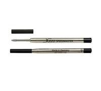 Xezo Ricariche gel per penne a sfera 9000-1, colore nero. Punta media. Confezione da 2