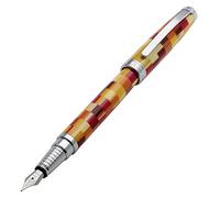Xezo Urbanite - Penna stilografica serializzata, stile retrò, colore: Rosso
