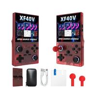XF40V Console di gioco portatile retrò, console per videogiochi con 64 G integrati 18000+ giochi, ricaricabile da 4000 mAh, supporta oltre 30 simulatori, sistema Linux, tasca portatile con schermo IPS