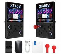 XF40V Console di gioco portatile retrò, console per videogiochi con 64 G integrati 18000+ giochi, ricaricabile da 4000 mAh, supporta oltre 30 simulatori, sistema Linux, tasca portatile con schermo IPS